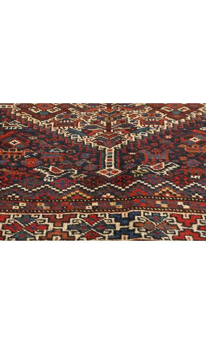 6 x 7 Antique Persian Shiraz Rug 78179