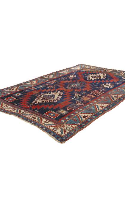 5 x 7 Antique Caucasian Tribal Kazak Rug 78210
