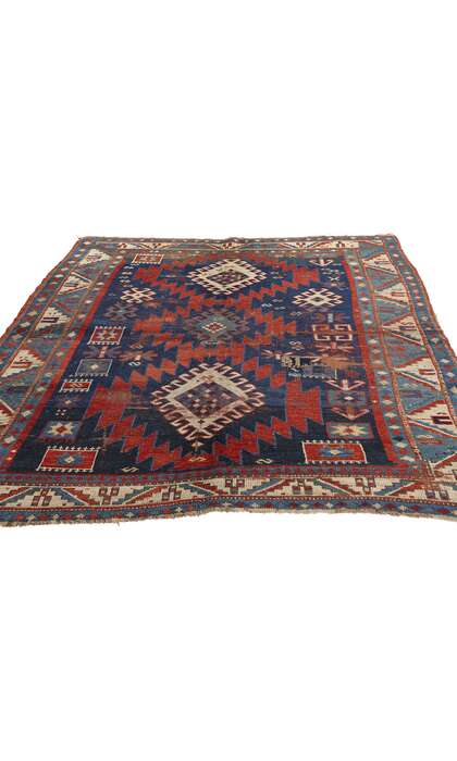 5 x 7 Antique Caucasian Tribal Kazak Rug 78210
