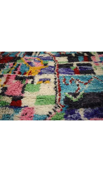 5 x 8 Vintage Aqua Boujad Moroccan Rug 20714