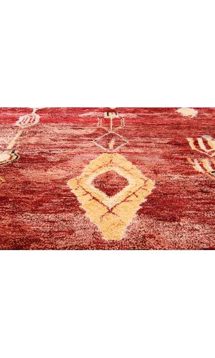 7 x 10 Vintage Red Beni Mrirt Moroccan Rug 20732