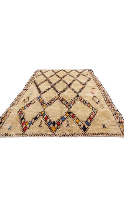 7 x 10 Vintage Moroccan Beni Ourain Rug 20348