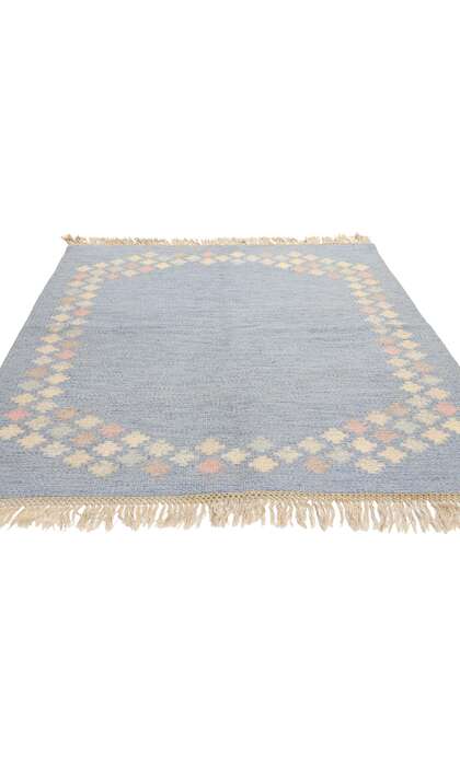5 x 6 Brita Svefors Vintage Swedish Rollakan Rug 78262
