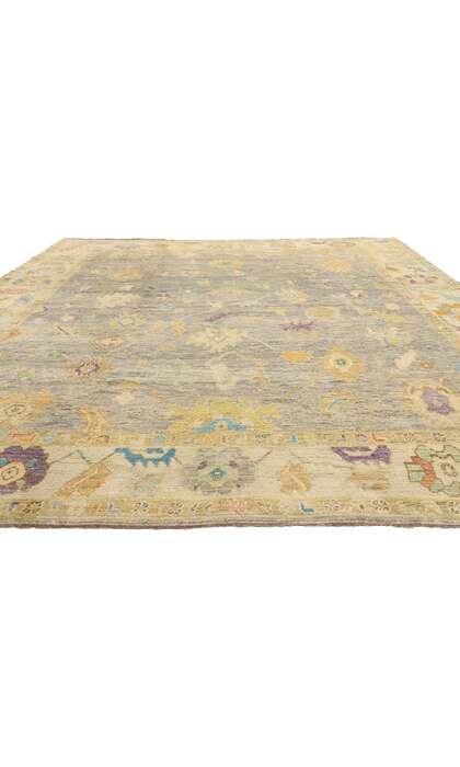 10 x 14 Colorful Turkish Oushak Rug 52530