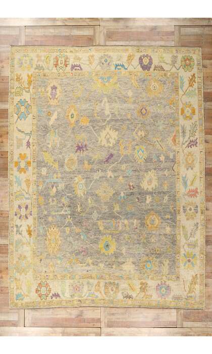 10 x 14 Colorful Turkish Oushak Rug 52530
