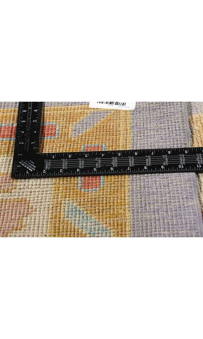 9 x 12 Colorful Oushak Rug Modern Turkish Lavender Carpet 52164