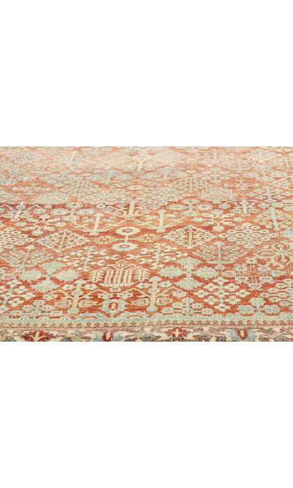 11 x 13 Distressed Antique Persian Joshegan Rug 52558