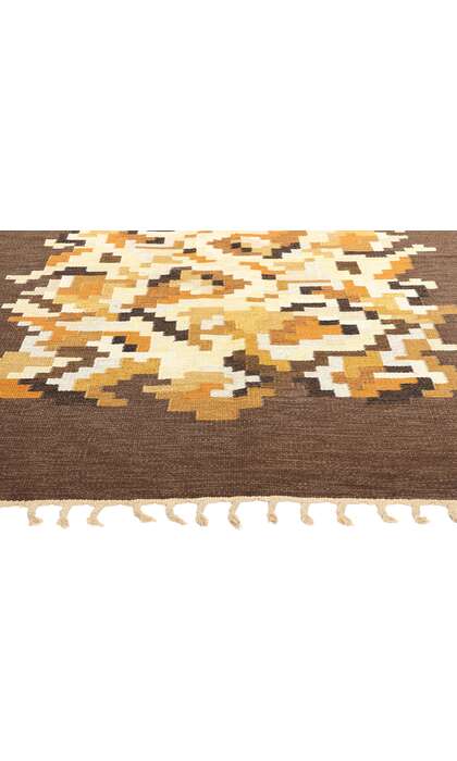 6 x 8 Erik Lundberg Vintage Swedish Rollakan Rug 78249