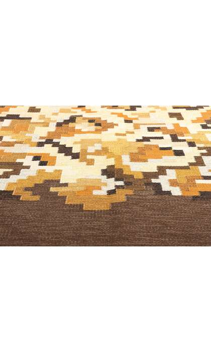 6 x 8 Erik Lundberg Vintage Swedish Rollakan Rug 78249