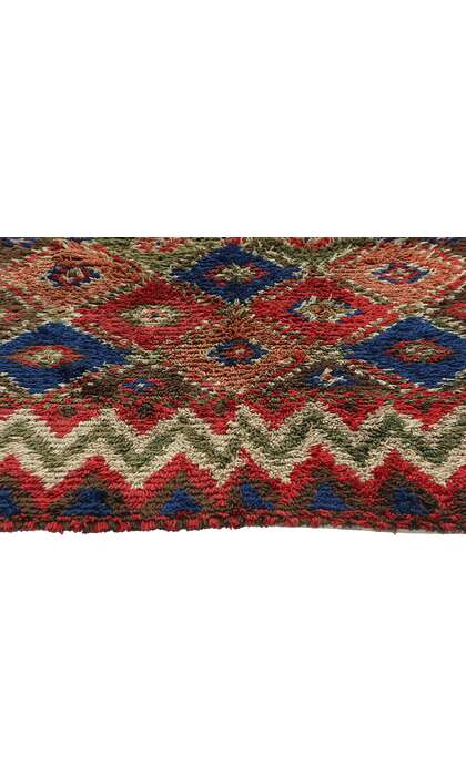 5 x 6 Vintage Finnish Rya Ryijy Rug 78277