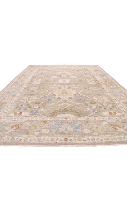 10 x 14 Modern Gray Persian Sultanabad Rug 60873