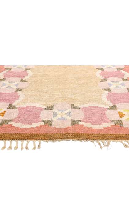 6 x 8 Ingegerd Silow Vintage Swedish Rollakan Rug 78257