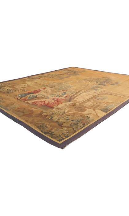 7 x 9 Antique French Aubusson Tapestry 73625