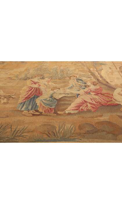 7 x 9 Antique French Aubusson Tapestry 73625