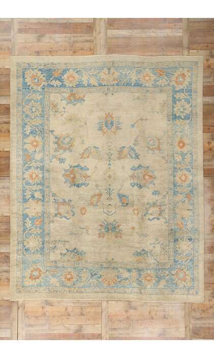 9 x 12 Modern Turkish Oushak Rug 53613