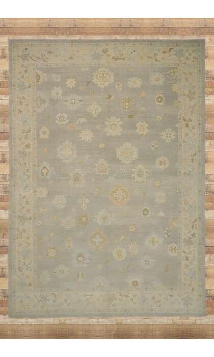 12 x 16 Modern Turkish Oushak Rug 51608