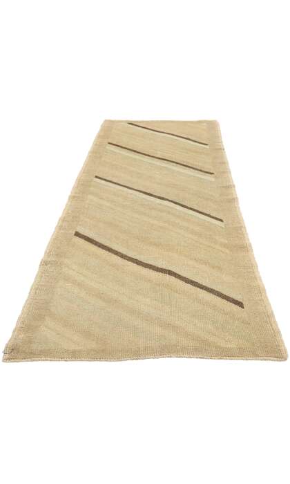 3 x 9 Vintage Striped Turkish Oushak Rug 51044