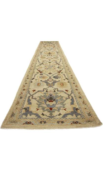 3 x 16 Modern Persian Sultanabad Rug Runner 60705