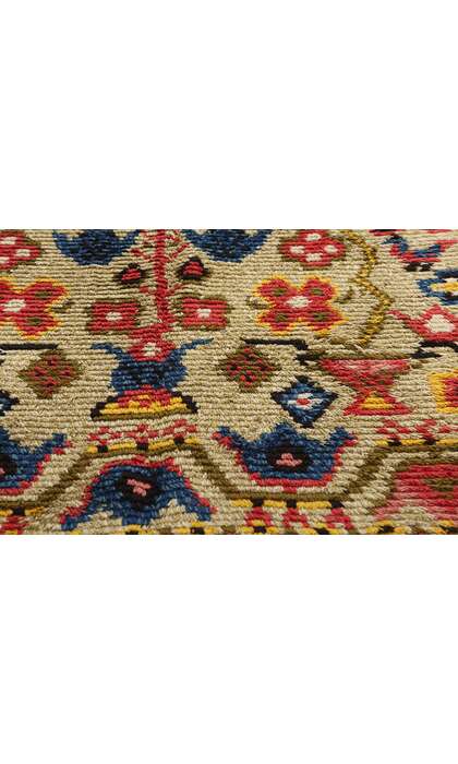 5 x 6 Vintage Finnish Porin Tienoot Ryijy Rug 78268