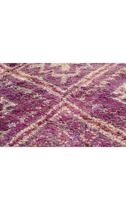 7 x 15 Vintage Purple Beni MGuild Moroccan Rug 20706
