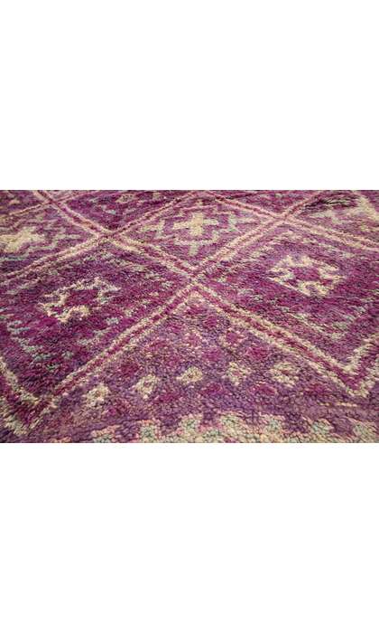 7 x 15 Vintage Purple Beni MGuild Moroccan Rug 20706