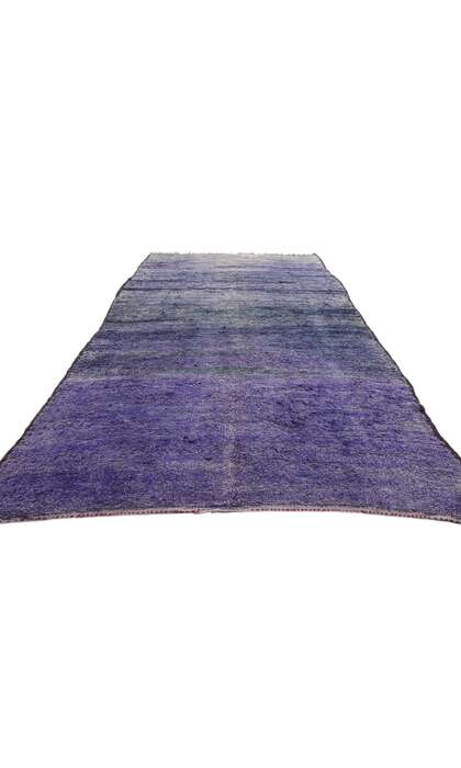 7 x 14 Vintage Purple Beni Mrirt Moroccan Rug 20345