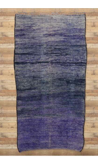 7 x 14 Vintage Purple Beni Mrirt Moroccan Rug 20345