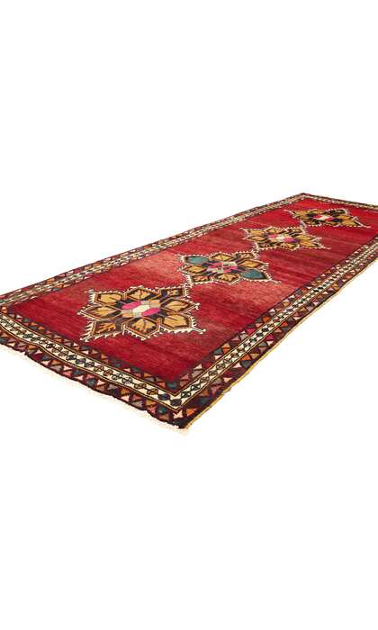 4 x 12 Vintage Persian Red Khorassan Rug Runner 76481