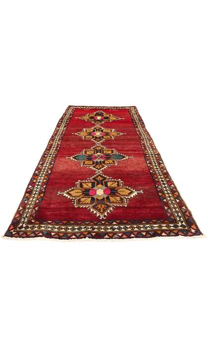 4 x 12 Vintage Persian Red Khorassan Rug Runner 76481