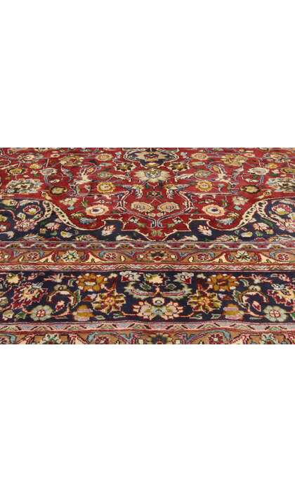 ​10 x 13 Vintage Red Persian Mashhad Rug 74946