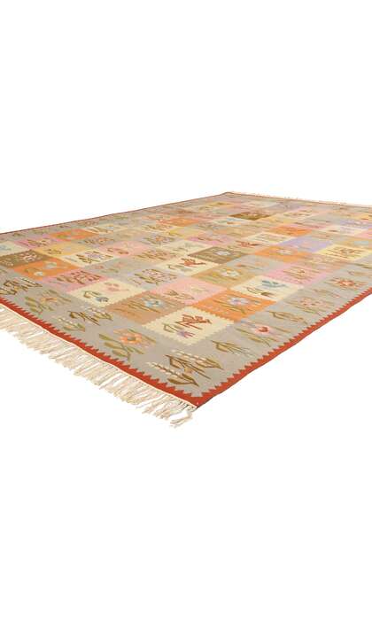 9 x 12 Vintage Oltenian Romanian Kilim Rug 78019