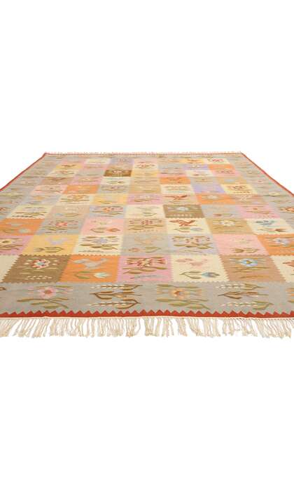 9 x 12 Vintage Oltenian Romanian Kilim Rug 78019