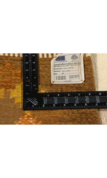 6 x 8 Brita Svefors Vintage Swedish Rollakan Rug 78259