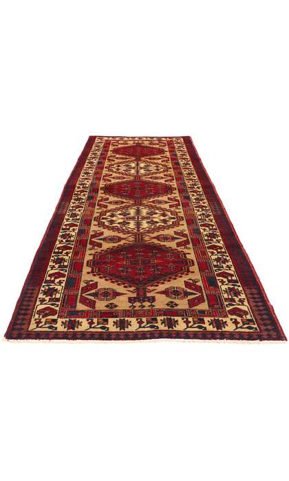 3 x 11 Vintage Persian Azerbaijan Rug Runner 75371