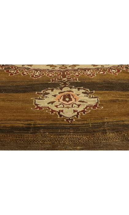 8 x 12 Vintage Brown Turkish Oushak Rug 52301