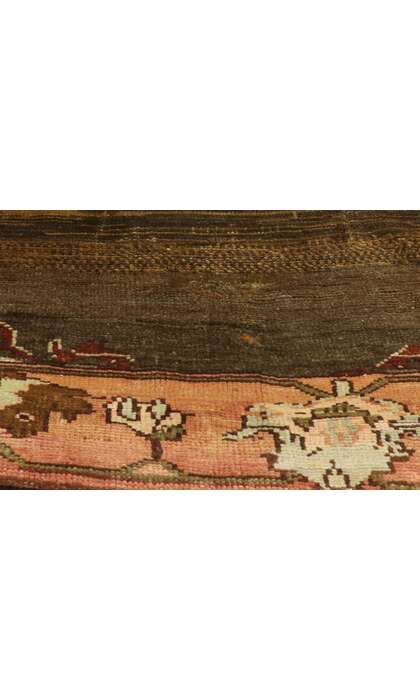 8 x 12 Vintage Brown Turkish Oushak Rug 52301