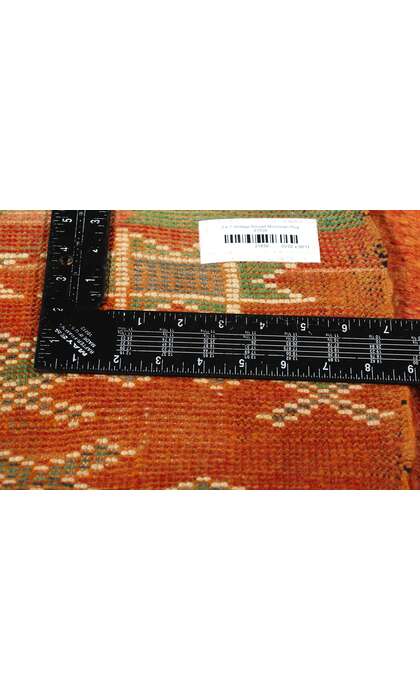 3 x 7 Vintage Orange Boujad Moroccan Rug 21839