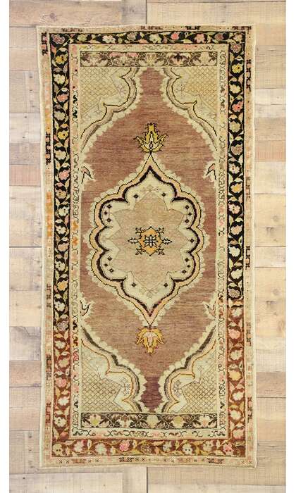 3 x 6 Vintage Turkish Oushak Rug 52425