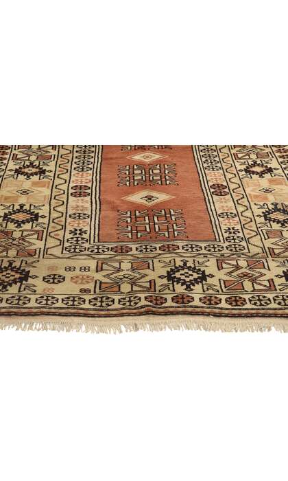 4 x 7 Vintage Turkish Oushak Prayer Rug 78217