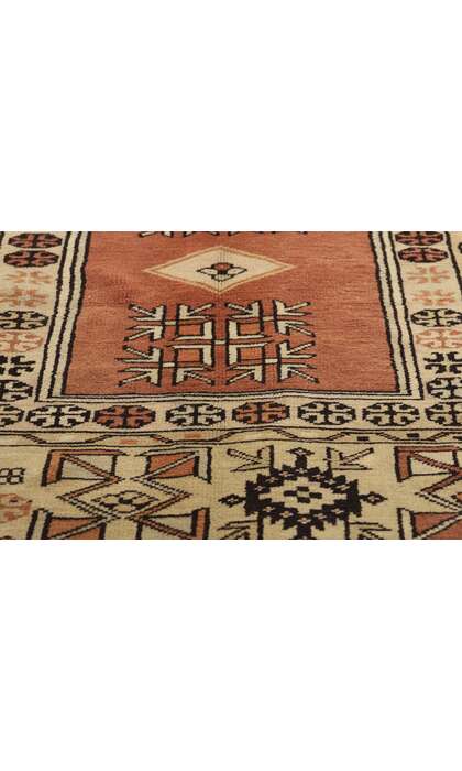 4 x 7 Vintage Turkish Oushak Prayer Rug 78217