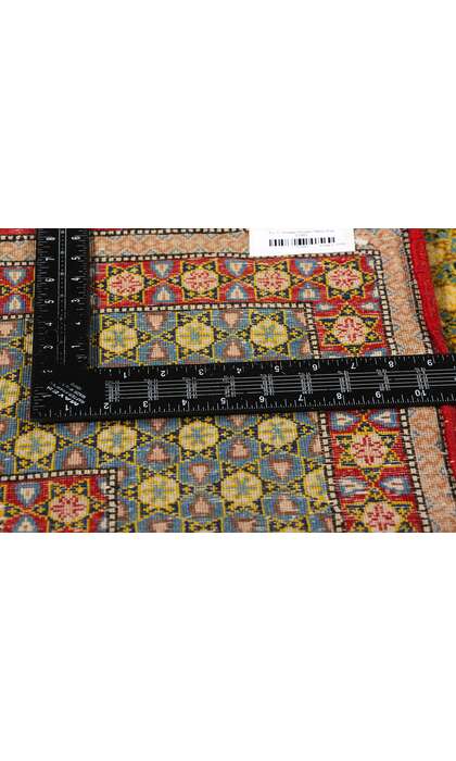 8 x 11 Vintage Yellow Persian Tabriz Rug 21683