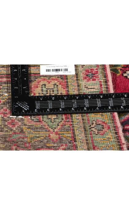 7 x 10 Vintage Pink Persian Tabriz Rug 76465