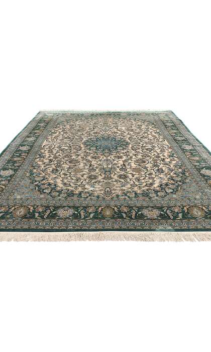 7 x 10 Vintage Turkish Silk Hereke Rug 77246