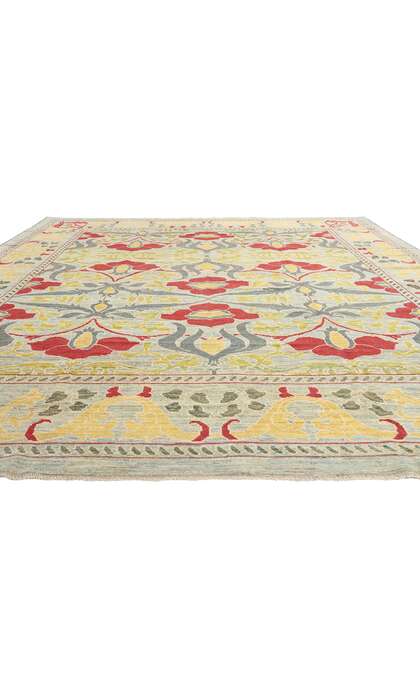 12 x 15 William Morris Turkish Oushak Rug 60744