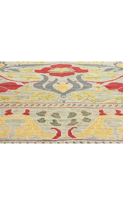 12 x 15 William Morris Turkish Oushak Rug 60744