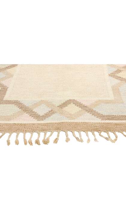 4 x 7 Anna Johanna Angstrom Vintage Swedish Rollakan Rug 78254