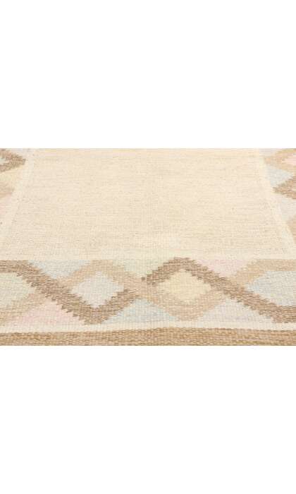 4 x 7 Anna Johanna Angstrom Vintage Swedish Rollakan Rug 78254