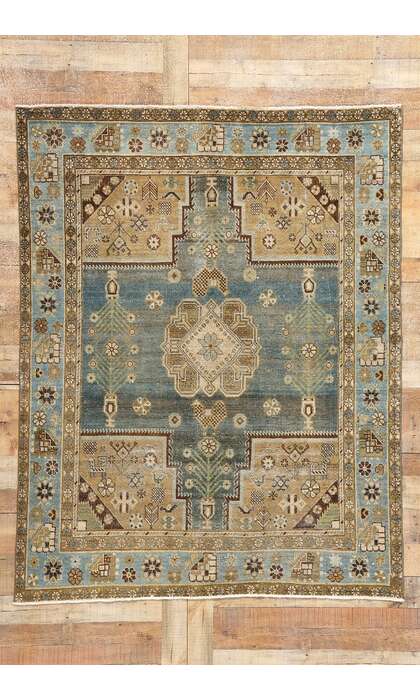 5 x 7 Antique Persian Afshar Rug 60922
