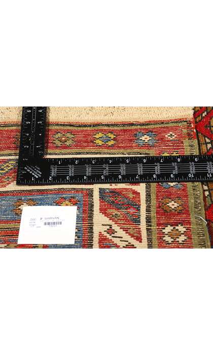 3 x 11 Antique Red Caucasian Shirvan Rug Runner 73231