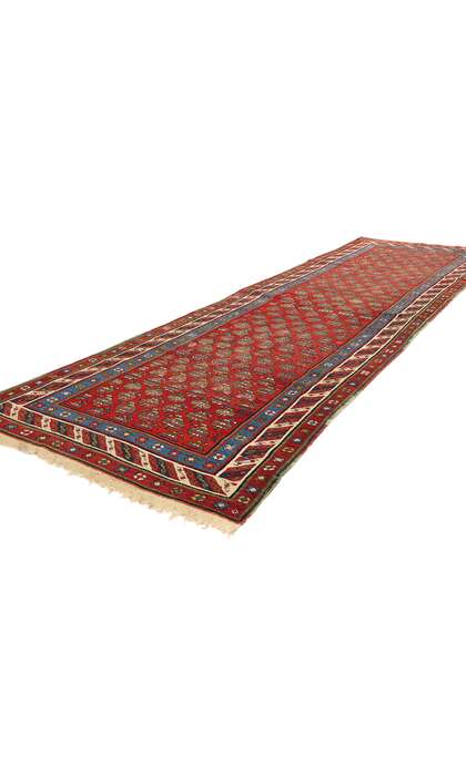 3 x 11 Antique Red Caucasian Shirvan Rug Runner 73231